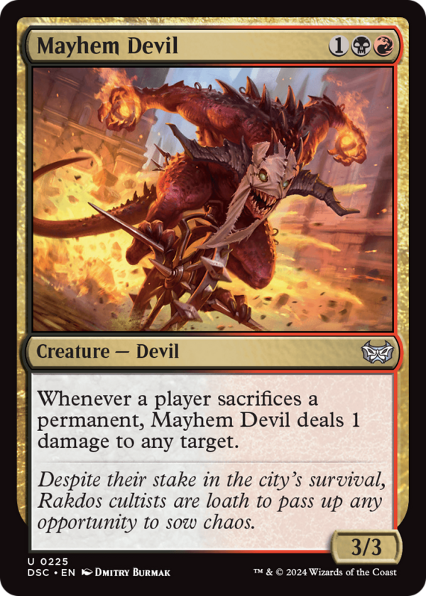 Mayhem Devil [Duskmourn: House of Horror Commander] on Sale