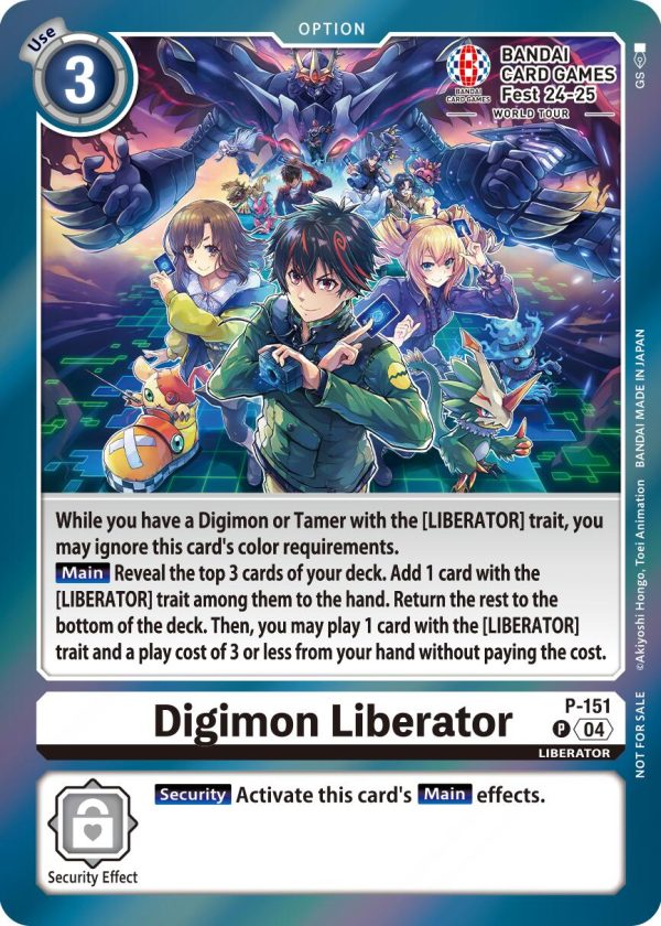 Digimon Liberator [P-151] - P-151 (BANDAI Card Games Fest 24-25 World Tour) [Promotional Cards] Online Hot Sale