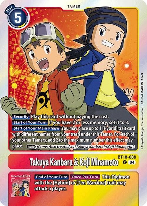 Takuya Kanbara & Koji Minamoto [BT18-088] [Release Special Booster 2.0] Online Sale