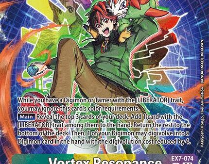 Vortex Resonance [EX7-074] (Alternate Art) [Digimon LIBERATOR] Cheap