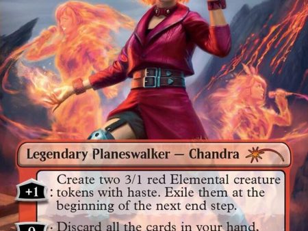 MEIKO, Explosive Entertainer - Chandra, Flamecaller (Rainbow Foil) [Secret Lair Drop Series] Sale