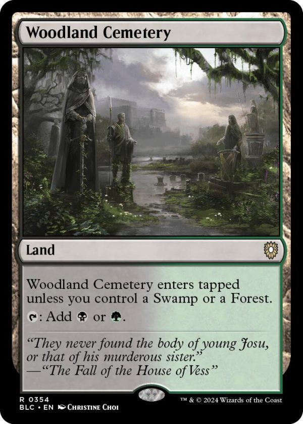 Woodland Cemetery [Bloomburrow Commander] Online now