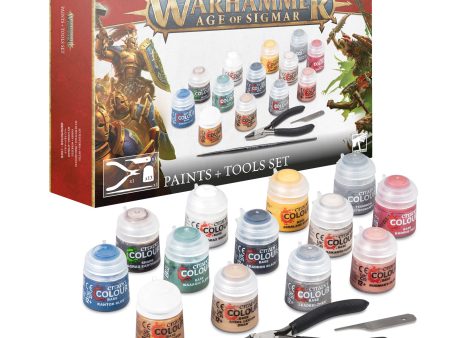 Warhammer Age of Sigmar - Paints + Tools Set (2024) Online now