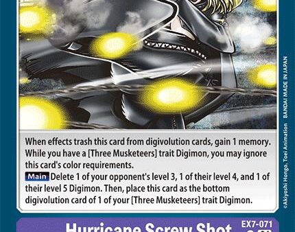 Hurricane Screw Shot [EX7-071] [Digimon LIBERATOR] Supply