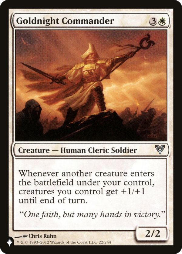 Goldnight Commander [The List] For Cheap