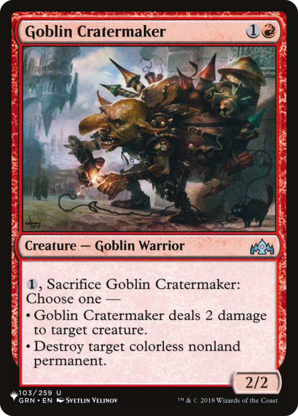 Goblin Cratermaker [The List] Cheap