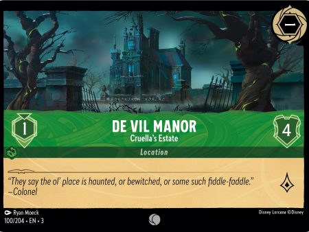 De Vil Manor - Cruella s Estate (100 204) [Into the Inklands] on Sale