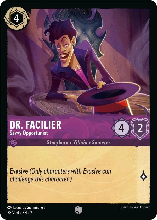 Dr. Facilier - Savvy Opportunist (38 204) [Rise of the Floodborn] Online now