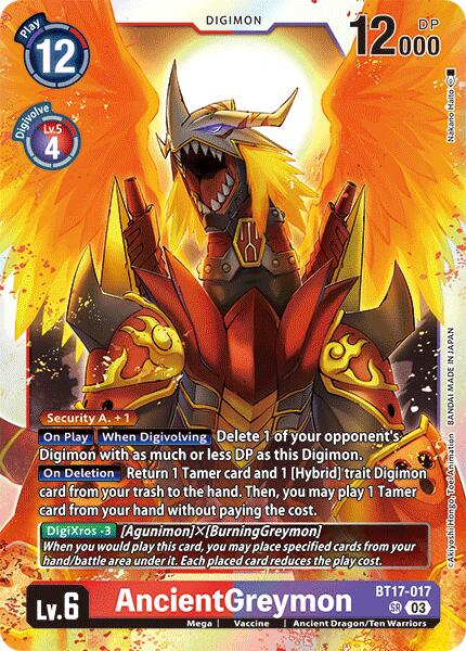 AncientGreymon [BT17-017] [Secret Crisis] on Sale