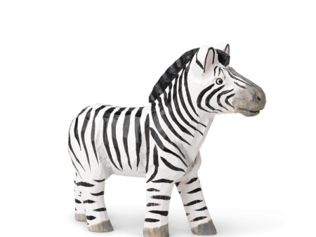 Wooden Safari Animal - Hand Carved - Zebra Sale