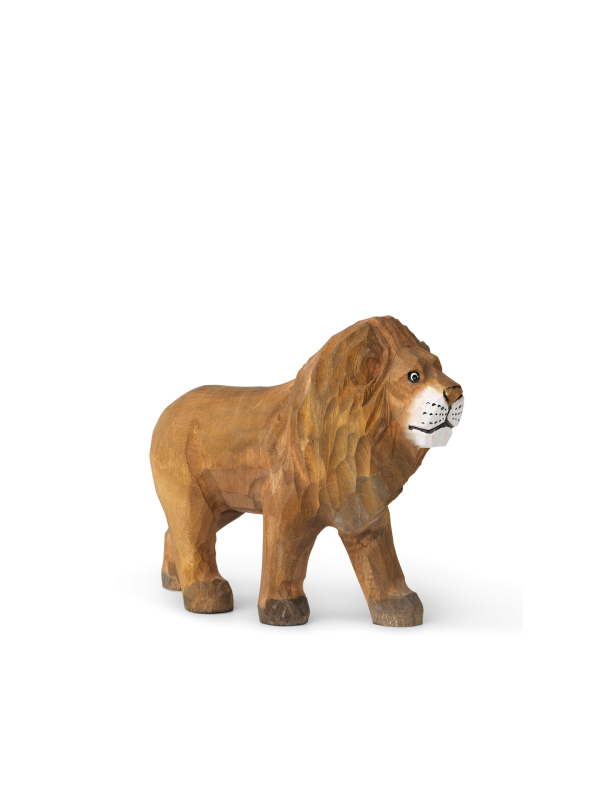 Wooden Safari Animal - Hand Carved - Lion Online Sale