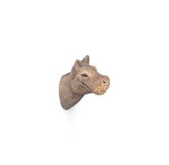 Wall Hook - Hand Carved - Hippo For Discount