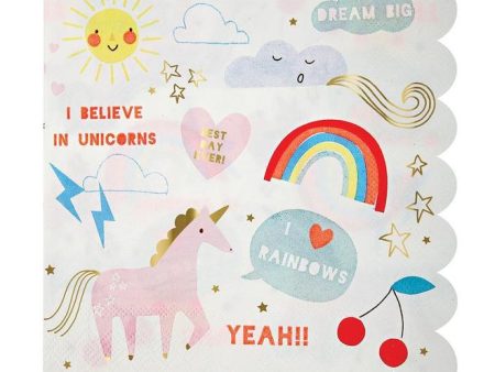 Napkins - I Believe in Unicorns - Large Discount