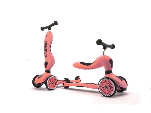 Scooter - Highwaykick 1 - 2 in 1 Kickboard  Kickboard with Seat - Peach For Sale