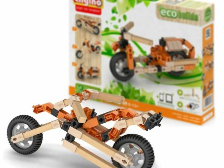 Engino Eco Builds 3 Model MOTORBIKES Building Creative Activity Wooden Toy STEM Online