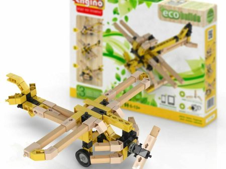 Engino Eco Builds 3 Model PLANES Building Creative Activity Wooden Toy STEM Cheap