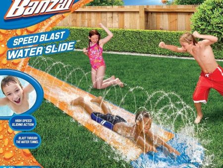 Banzai 16ft Speed Blast Water Slide Slip N Slide Summer Pool Garden 42321 on Sale