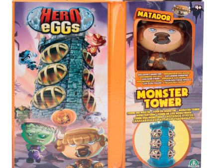 Mega Headz MONSTERS TOWER Hero Eggs Playset with EXCLUSIVE Matador Figure For Discount