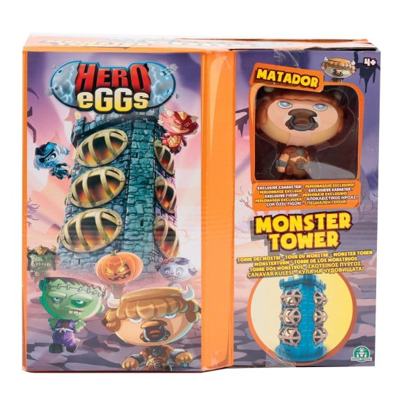 Mega Headz MONSTERS TOWER Hero Eggs Playset with EXCLUSIVE Matador Figure For Discount