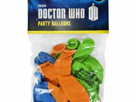 1 PACK Doctor Who TARDIS Balloons [10 Pack] Birthday Party Supplies Official For Discount