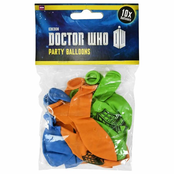 1 PACK Doctor Who TARDIS Balloons [10 Pack] Birthday Party Supplies Official For Discount