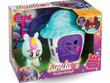 LumiLuvs STARLIGHT COTTAGE Nightlite Unicorn Night Light Playset Projector Cheap