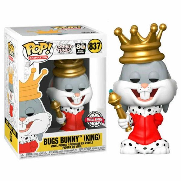 Funko POP! BUGS BUNNY [King] #837 SE Looney Tunes Vinyl Figure Online Hot Sale