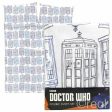 Doctor Who TARDIS Check Double Duvet Cover & Pillowcase Set Official Cheap