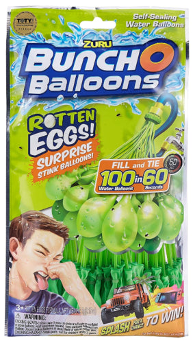 Zuru Bunch O Balloons Self Seal Water Rotten Eggs Surprise Stinky 100 Pk For Sale