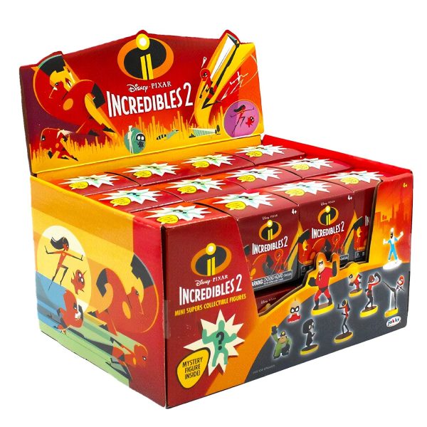 Jakks INCREDIBLES 2 Disney Pixar Mini-Figures Mystery Blind Box Toy [1 Box] Online Hot Sale