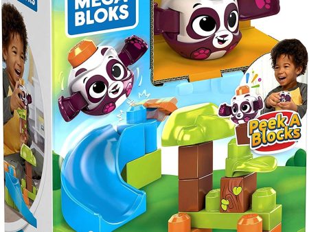 Fisher-Price Mega Bloks Peek-A-Blocks PANDA SLIDE Building Set Online