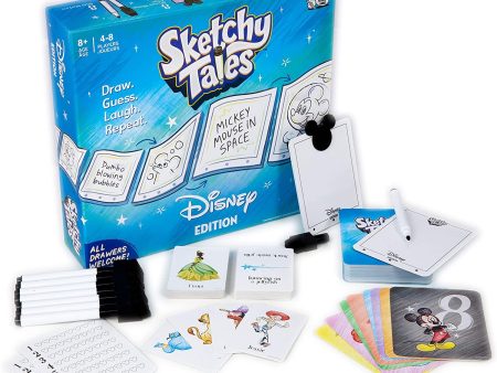 Big Potato Disney Sketchy Tales Magical Kids Drawing Board Game For Cheap