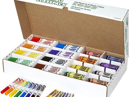 CRAYOLA CRAYOLA Combo Classpack Crayons & Markers 256 For Sale